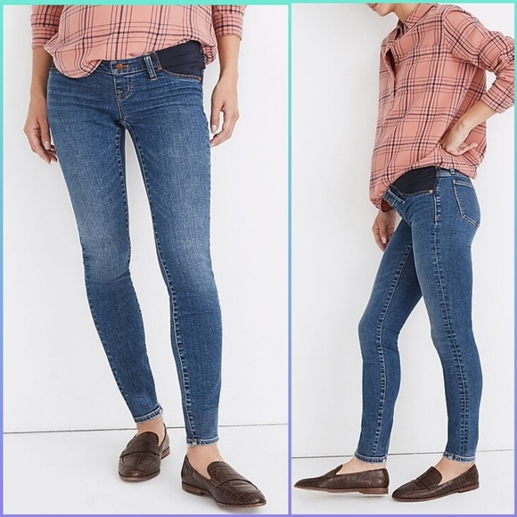 Madewell Maternity Side-Panel Skinny Jeans in Wendover